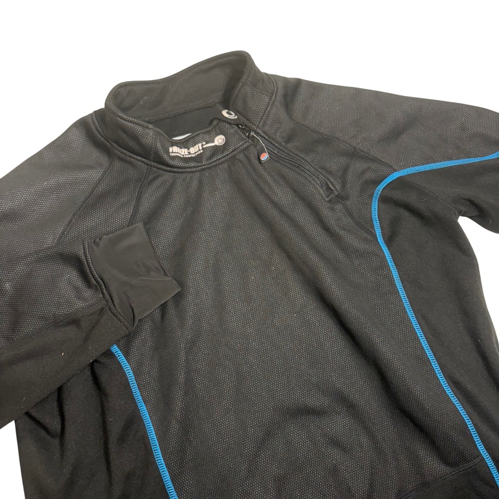 Freeze-Out Thermal Protection Pullover Black Blue Trim Climate‎ Control XL